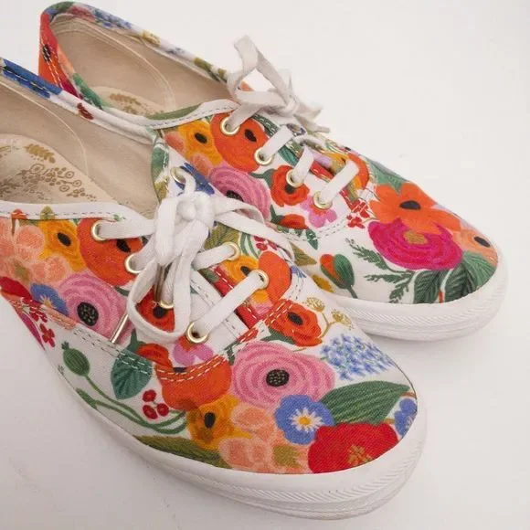 KEDS x RIFLE PAPER CO. Champion Garden Party Sneaker Size 6 - Picture 6 of 12